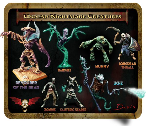 Undead Nightmare Creatures Set #001 (Metal)